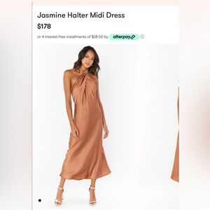 Show Me Your Mumu Jasmine Halter Midi Dress